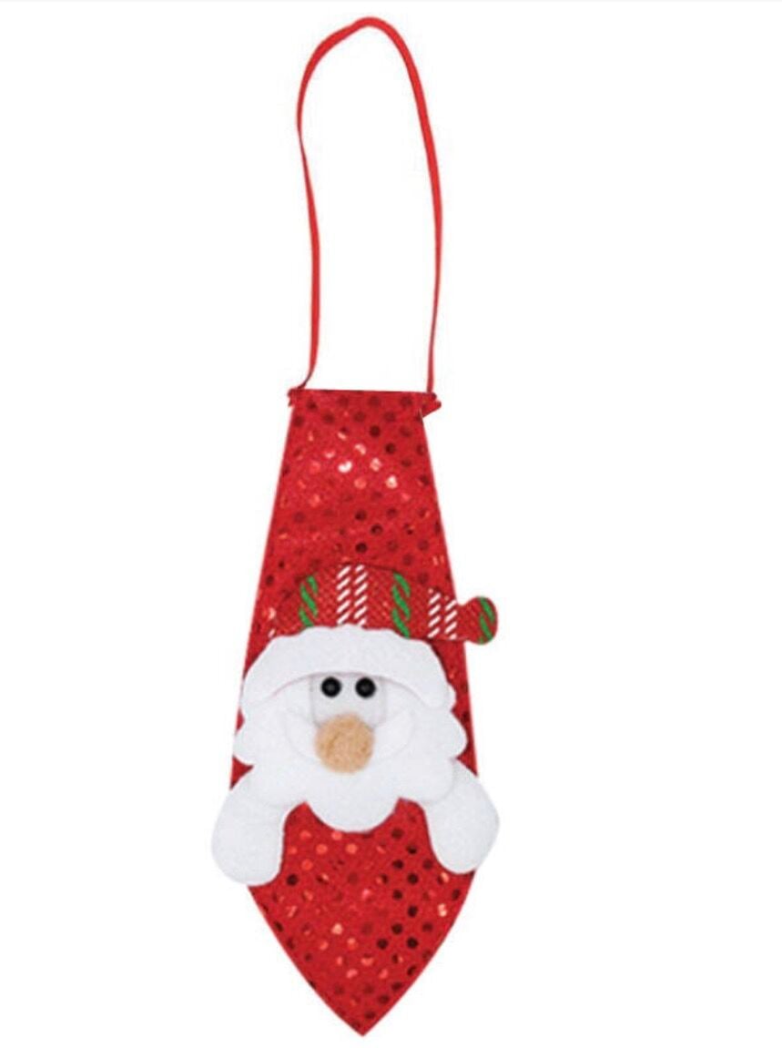 Yılbaşı Kravat Pullu Noel Baba Kollu