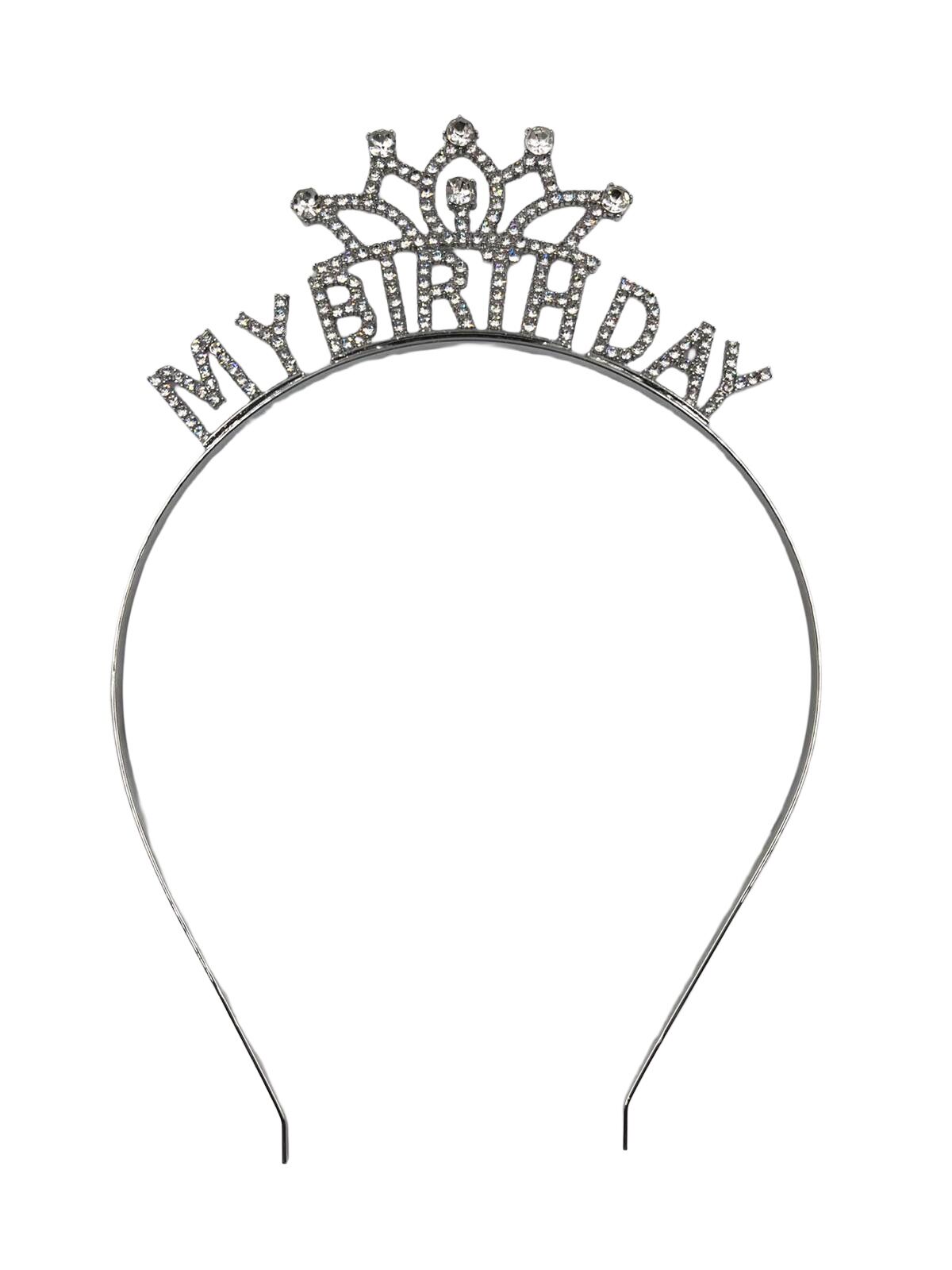 My Birthday Taşlı Taç Gümüş