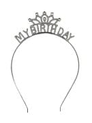 My Birthday Taşlı Taç Gümüş