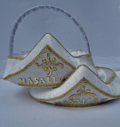 Sünnet Kına Tepsisi Ve Sepeti Maşallah Beyaz Gold Set