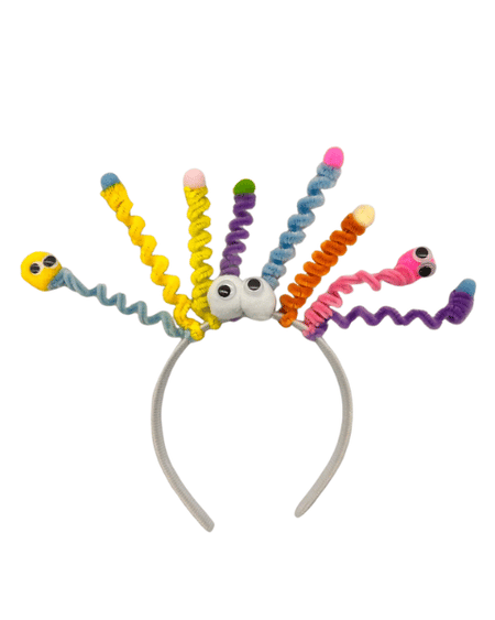 Taç Oynar Gözlü Şönil Çılgın Saçlar