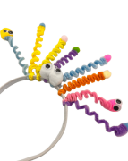 Taç Oynar Gözlü Şönil Çılgın Saçlar