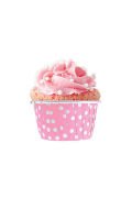 Mor Puantiyeli Muffin Kek Kapsülü 25'li