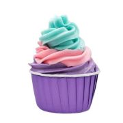 Düz Mor Muffin Kek Kapsülü 25'li