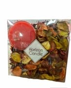 Kuru Çiçekli Mum Seti - Kçiçek Kokulu - 1 kalsüllü - Karışık Renkli - 10,5*16,7*3,5 cm