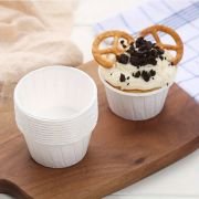 Düz Beyaz Muffin Kek Kapsülü 25'li