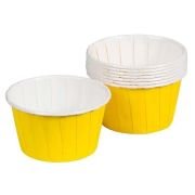 Düz Sarı Muffin Kek Kapsülü 25'li