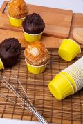 Düz Sarı Muffin Kek Kapsülü 25'li