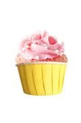Düz Sarı Muffin Kek Kapsülü 25'li