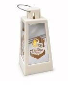 Yılbaşı Fener Ledli Aynalı Model 15 Cm Beyaz