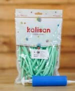 Kalisan Sosis Balon Makaron Mint Yeşili