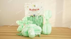 Kalisan Sosis Balon Makaron Mint Yeşili
