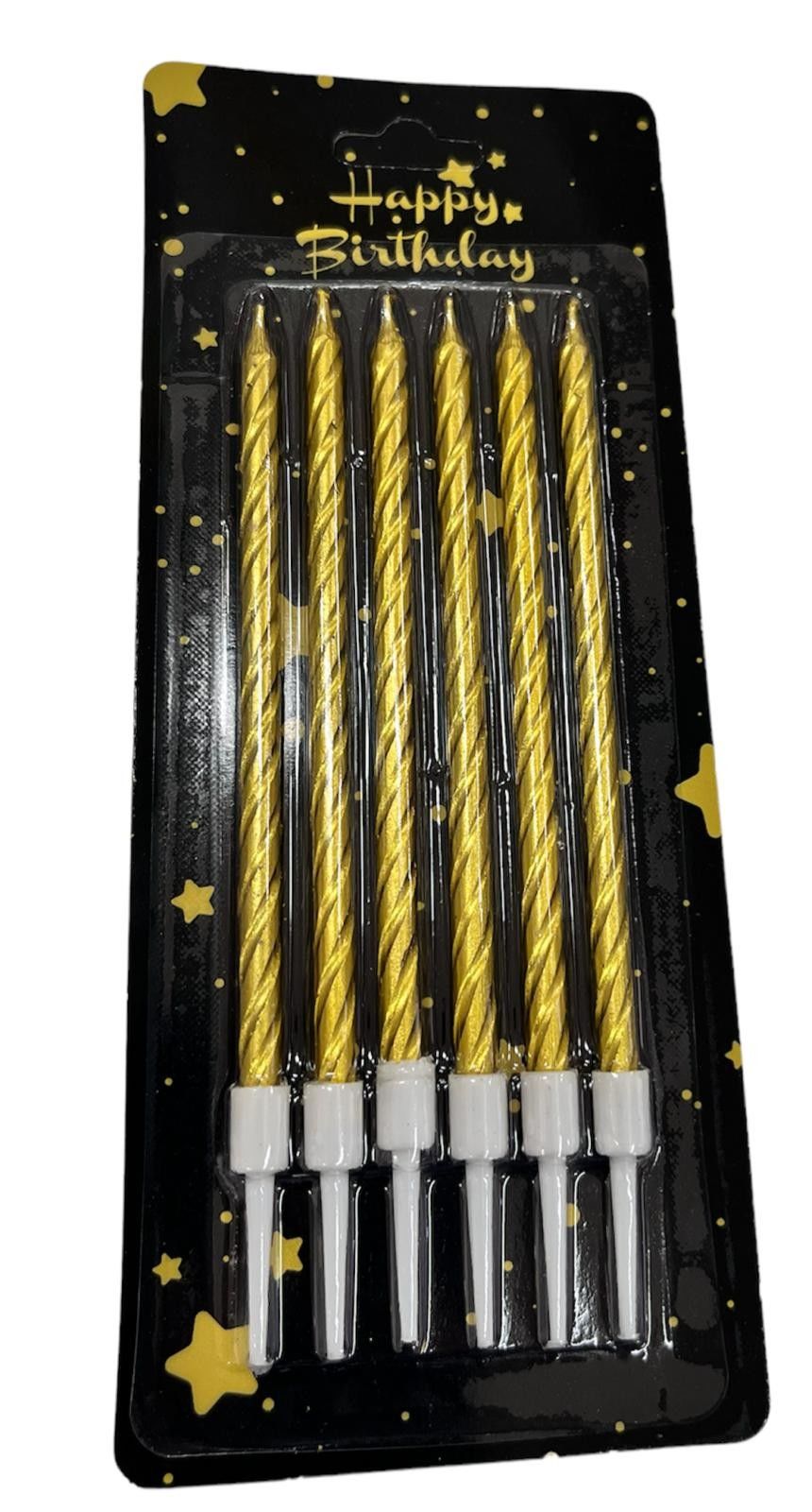 14 cm Spiral Mum Gold 6'lı