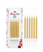 14 cm Spiral Mum Gold 6'lı