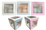 25*25 cm Şeffaf Kutu 3 Renkli 1 ADET