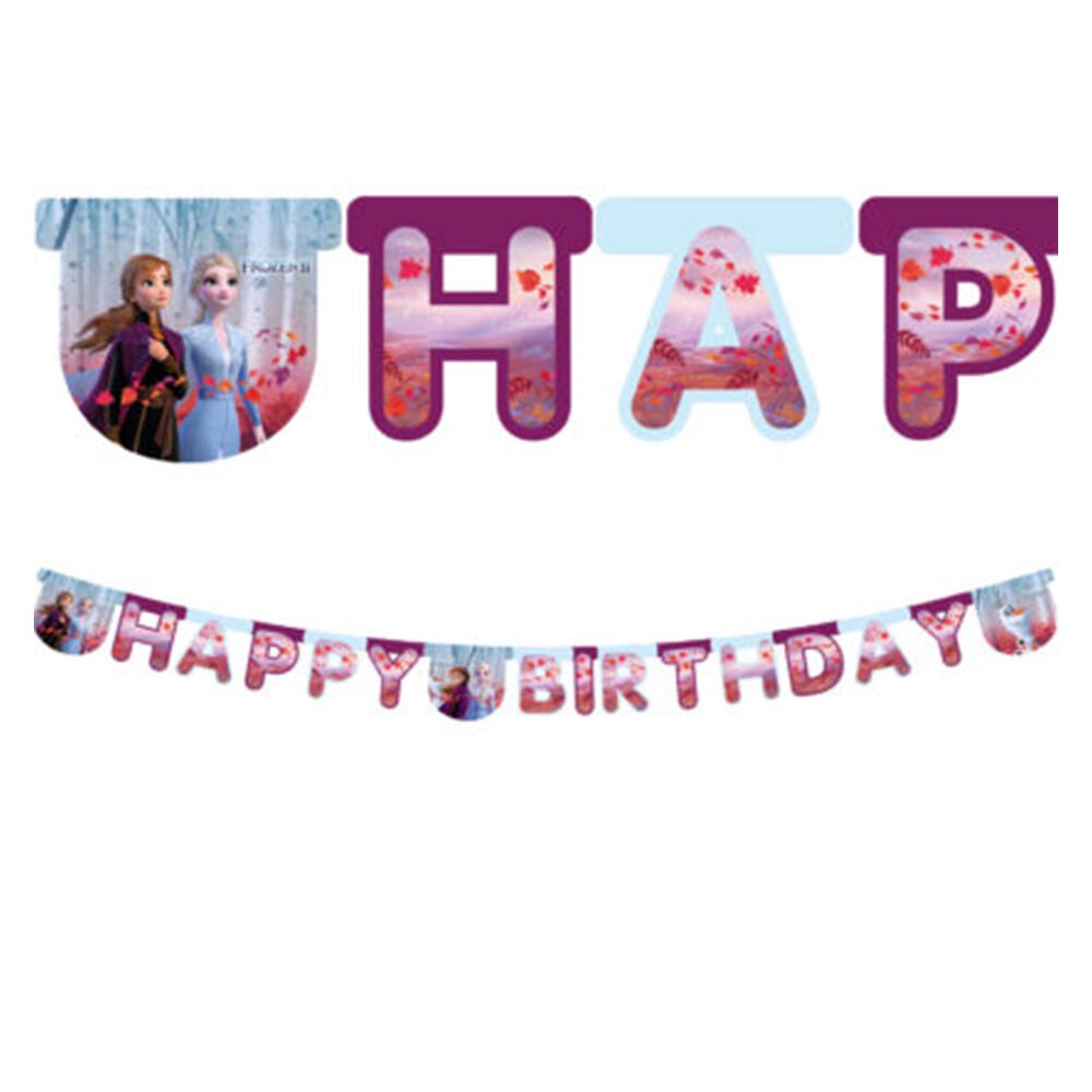 Frozen Happy Birthday Banner