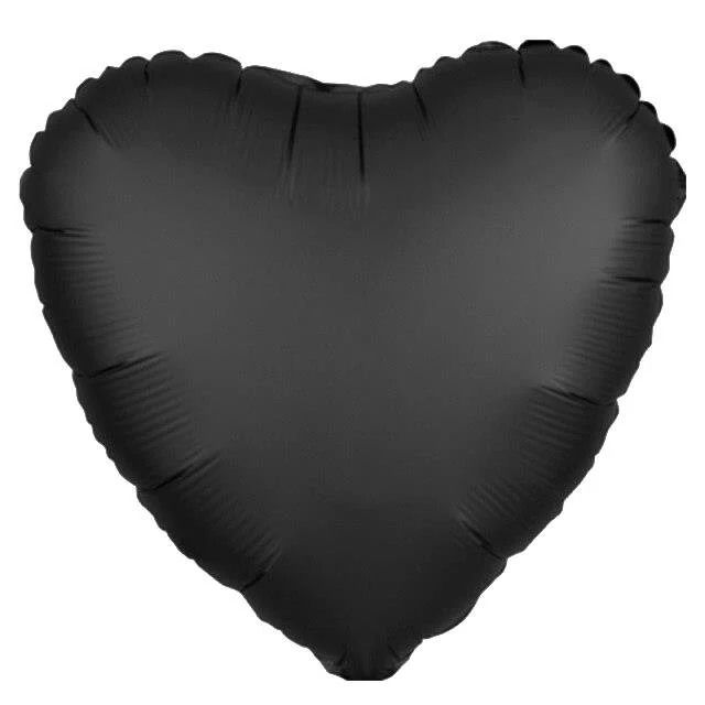 18'' Kalp Siyah Folyo Balon 1 ADET