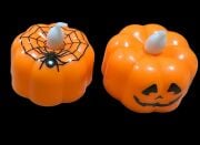 Halloween LED Işıklı Balkabağı Örümcekli Dekor Süs
