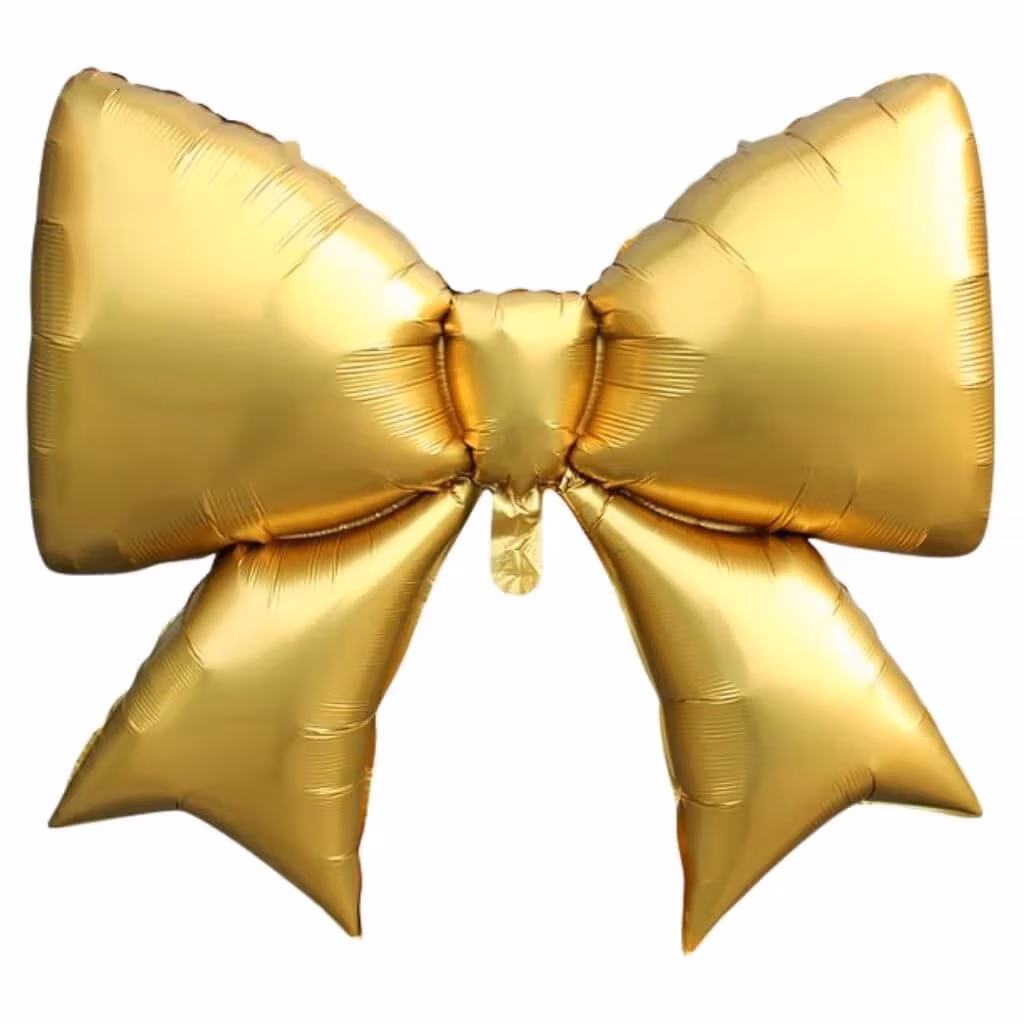 Retro Gold Kurdele Folyo Balon 0906