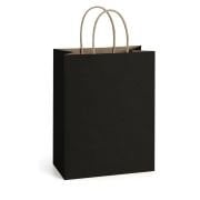 18*8*24 Büküm Saplı Koyu Kahverengi 25'li Çanta