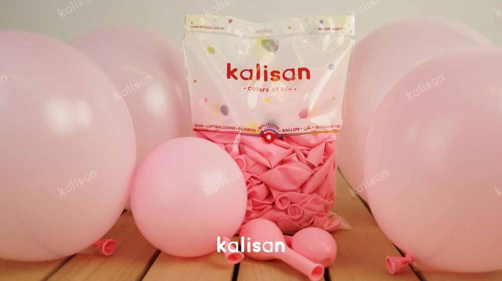 Kalisan 12'' Standart Açık Pembe ( Light Pink ) 100'lü Balon #2325