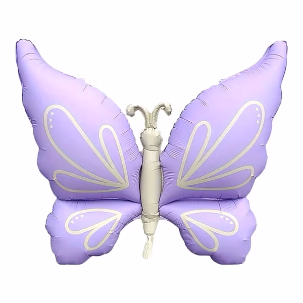 Retro Mor Kelebek Folyo Balon 73,5*94 Cm 0685