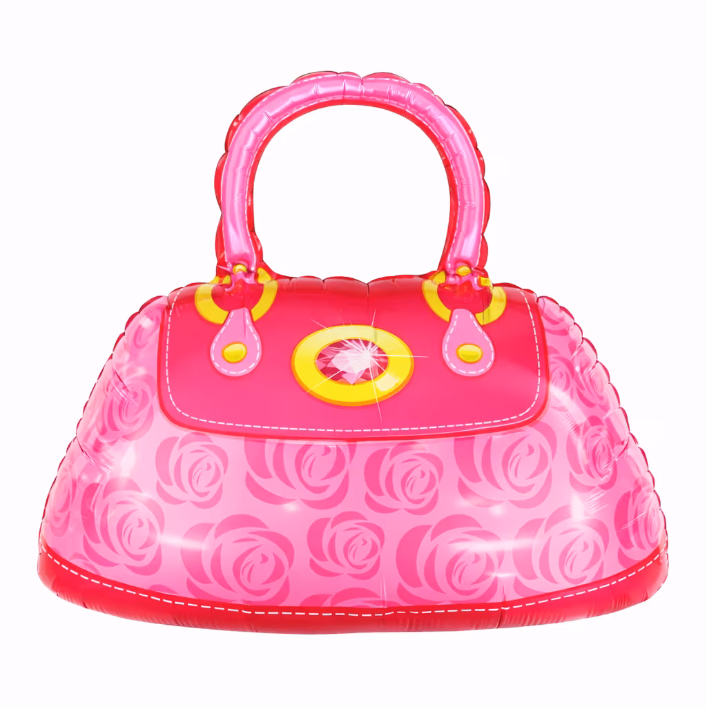 Pembe Çanta Folyo Balon 55*55 Cm 1156