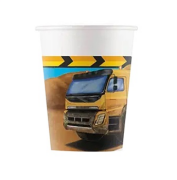 İnşaat Makinaları Karton Bardak 200ml 8'li