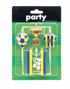 SARI LACİVERT 7 PARÇA MUM SETİ 0104