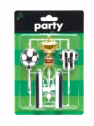 SİYAH BEYAZ 7 PARÇA MUM SETİ 0098