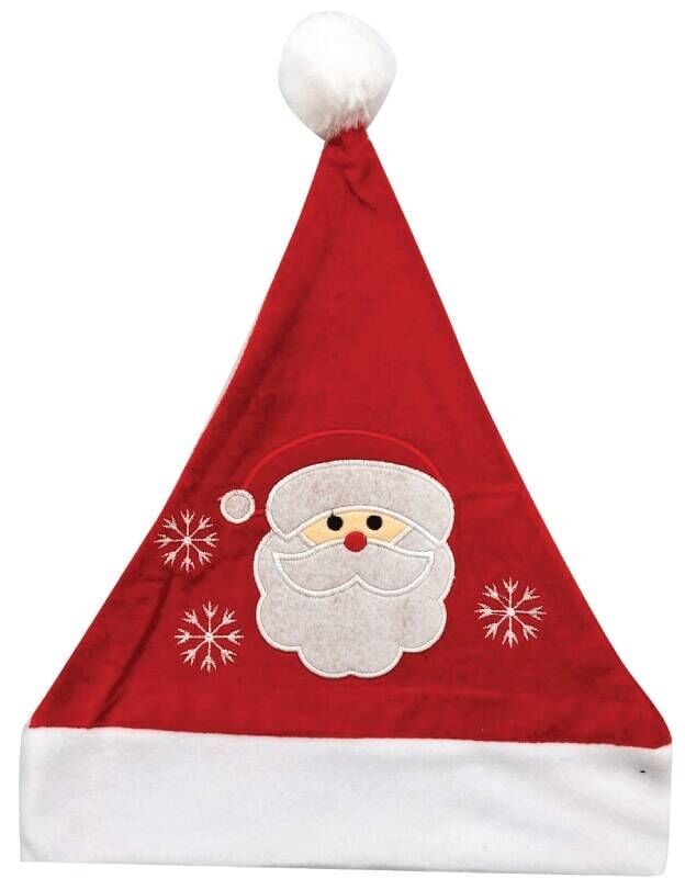 Yılbaşı Şapkası Kadife Noel Baba Nakışlı 3515K